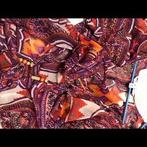 CAbi Fun aztec sheer wrap